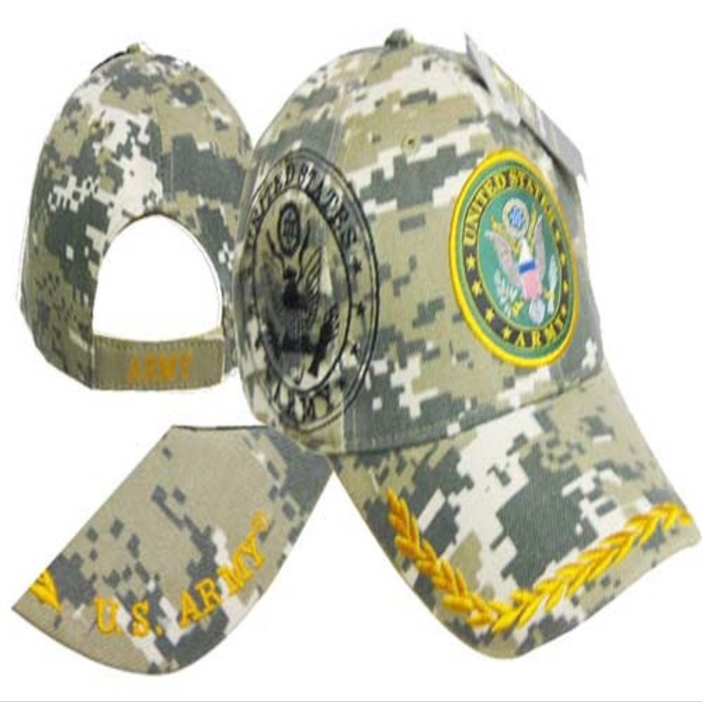 AES Army Emblem Digital Camouflage Shadow Camo Embroidered Cap Hat