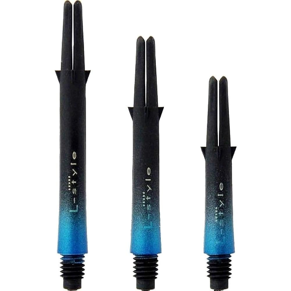 LSTYLE Carbon Dart Shafts  Locked Two Tone with Cap  190  Black/Blue