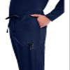 Cherokee Scrubs for Men Tapered Leg Cargo Scrub Pants with Zip Fly, 5 Pockets Elastic Waist 2-Way Stretch & Easy Care - WW190, L Short, Navy view 2