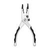 Tides Fishing Pliers with Leather Sheath Saltwater/Freshwater-Quality Offshore/Inshore Anti-Corrosive Fish Pliers with Tungsten Steel Braid and Wire Cutters. No Hassle 1-Year Warranty. (Silver) view 3