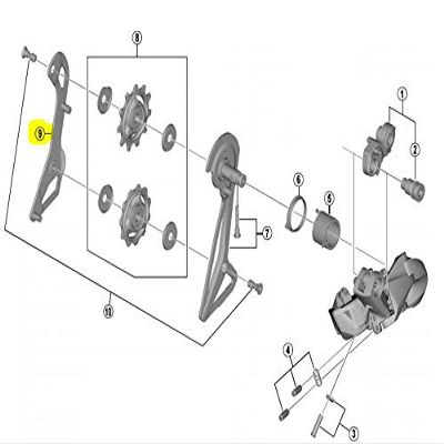 SHIMANO Spares RD-R9150 Inner Plate