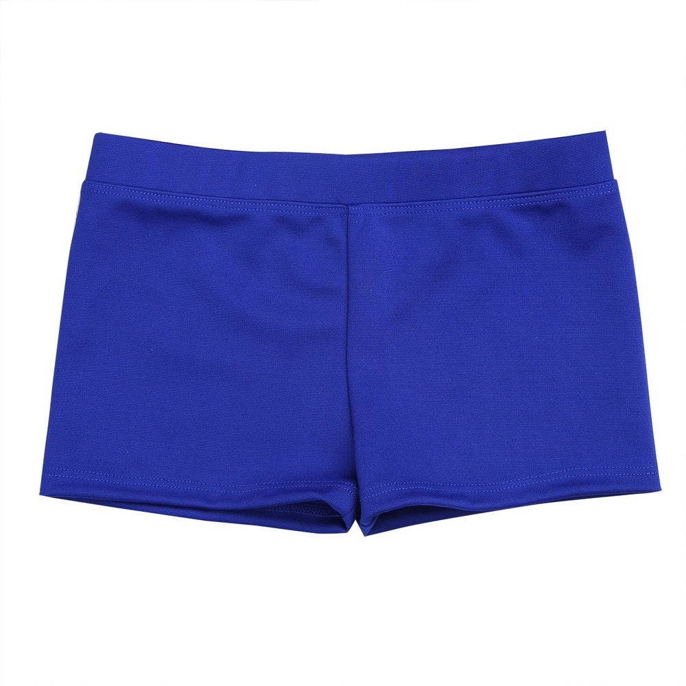 CHICTRY Girls Children Basic Boy Cut Low Rise Short for Dance Sport or Under Dress/Skirt Shorts Blue 9-10
