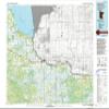 YellowMaps Baudette MN topo map, 1:100000 Scale, 30 X 60 Minute, Historical, 1976, Updated 1993, 27.23 x 21.53 in - Tyvek view 1