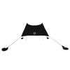 Neso Grande Portable Beach Tent Sun Shelter - Lightweight Beach Shade Canopy - Easy Setup for Family Outings - Patented Reinforced Corners - UPF 50+ Sun Protection - 7ft Tall, 9 x 9ft - Black view 1