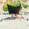 Neso Grande Portable Beach Tent Sun Shelter - Lightweight Beach Shade Canopy - Easy Setup for Family Outings - Patented Reinforced Corners - UPF 50+ Sun Protection - 7ft Tall, 9 x 9ft - Black view 2