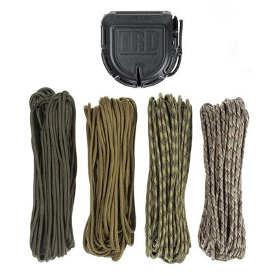 Paracord Planet Tactical Rope Dispenser Kits with 200 Feet of 550 Paracord - Choose from Neon, Military, and Milspec Cord - Have Cord on Hand When Hiking, Camping