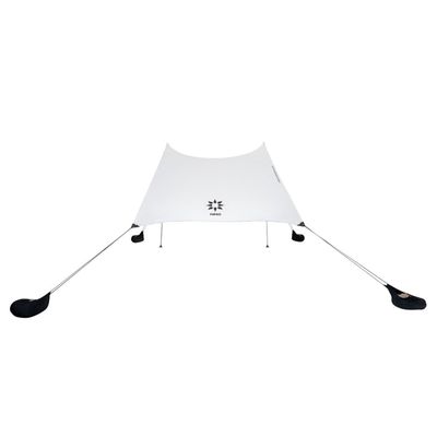 Neso Grande Portable Beach Tent Sun Shelter - Lightweight Beach Shade Canopy - Easy Setup for Family Outings - Patented Reinforced Corners - UPF 50+ Sun Protection - 7ft Tall, 9 x 9ft - White