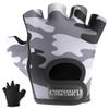 Contraband Pink Label 5217 Women's Design Series Camo Print Lifting and Rowing Gloves (Pair) - Lightweight Vegan Medium Padded Microfiber Amara Leather w/Griplock Silicone (Gray, X-Small) view 1