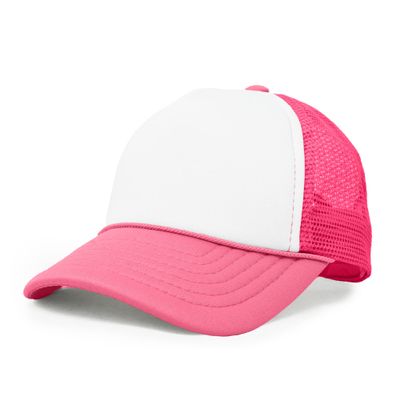 DALIX Baby Girls Boys Trucker Caps Toddler Hats Childrens Infant Hat Neon Pink Wht
