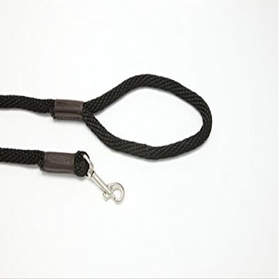 Purple Pebble LZ384BK 4 ft. x 0.37 in. Leedz Medium Black Leash