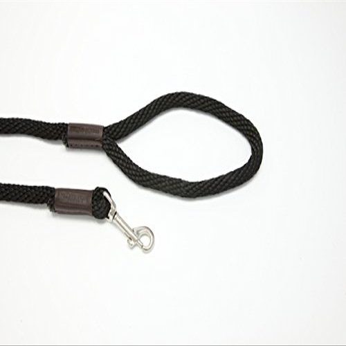 Purple Pebble LZ384BK 4 ft. x 0.37 in. Leedz Medium Black Leash