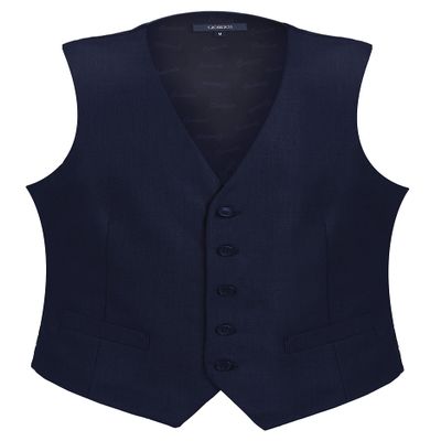 Gioberti Men's Formal Suit Vest Fit for Business or Casual Dress, Navy, 5X-Large