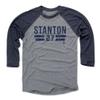 500 LEVEL Giancarlo Stanton 3/4 Sleeve T-Shirt (Baseball Tee, XXX-Large, Navy/Heather Gray) - Giancarlo Stanton Font B view 1