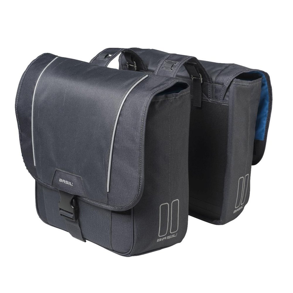 Basil Unisex's Sport Design Double Pannier, Graphite, 32 Litre