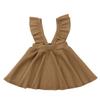 ZAXARRA Toddler Kids Baby Girls Braces Tutu Skirt Dress Outfit Clothes (Brown, 1-2 T) view 1