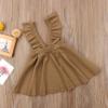 ZAXARRA Toddler Kids Baby Girls Braces Tutu Skirt Dress Outfit Clothes (Brown, 1-2 T) view 2