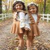 ZAXARRA Toddler Kids Baby Girls Braces Tutu Skirt Dress Outfit Clothes (Brown, 1-2 T) view 4