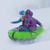 Bradley Colossal 60" Snow Tube with Slick, Heavy-Duty Bottom for Fast Sledding  Large Rubber Truck Tire Tube with Cover, 4 Handles, Patented Tow Strap and Made in USA Bright Green view 4
