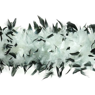 ZUCKER Chandelle Boas Tipped - White/Black -7.5"