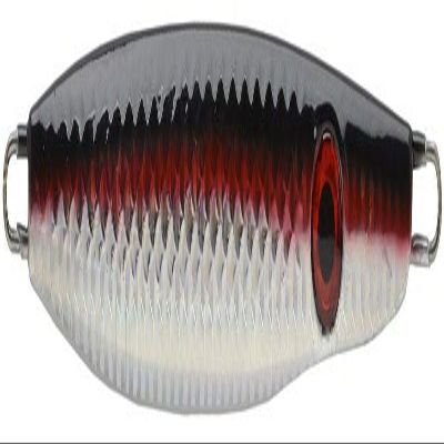 P-Line SJ4-52 Sasin Jig Solid Welded Ring Mustad Hook Bait, Silver Black Red, 3 oz
