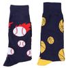 Fine Fit Mens Novelty Print Socks | 2 Pair Set | Trouser Socks | Casual | Crew (10-13, Sports Season) view 1