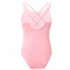 Freebily Kids Girls Double Straps Sleeveless Gymnastic Ballet Leotard Jumpsuit Athletic Dance Clothes Tank Tops Outfits Pink A 12-14 Years view 3