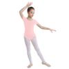 Freebily Kids Girls Short/Long Sleeve Basic Gymnastics Leotard Active Shirt Ballet Dance Leotard Athletic Tank Tops Pink 8 Years view 1
