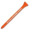 1000 Personalized Custom Wood Golf Tees - 1 Color Imprint 2-3/4" Citrus Orange view 1