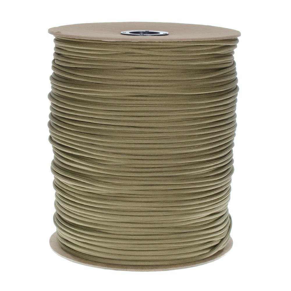 Golberg 850 Paracord - Stronger Than 550 and 750 - Made in The USA by Certified Government Contractors - (1000 Feet. Coyote Brown on Spool)