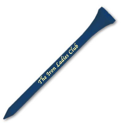 1000 Personalized Custom Wood Golf Tees - 1 Color Imprint 3-1/4" Dark Blue