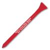 1000 Personalized Custom Wood Golf Tees - 1 Color Imprint 3-1/4" Red view 1