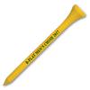 1000 Personalized Custom Wood Golf Tees - 1 Color Imprint 3-1/4" Yellow view 1