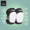 TSG Roller Derby Knee Pads 3.0, for Men & Women, Skateboarding, Roller skating, Rollerblade, Hardshell, Certified Protection, Tear Resistant Nylon, Ergonomic, Slim Profile, Open Back, Swiss Design view 4