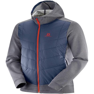 Salomon Men's Pulse Hybrid Hoodie, XX-Large, Night Sky