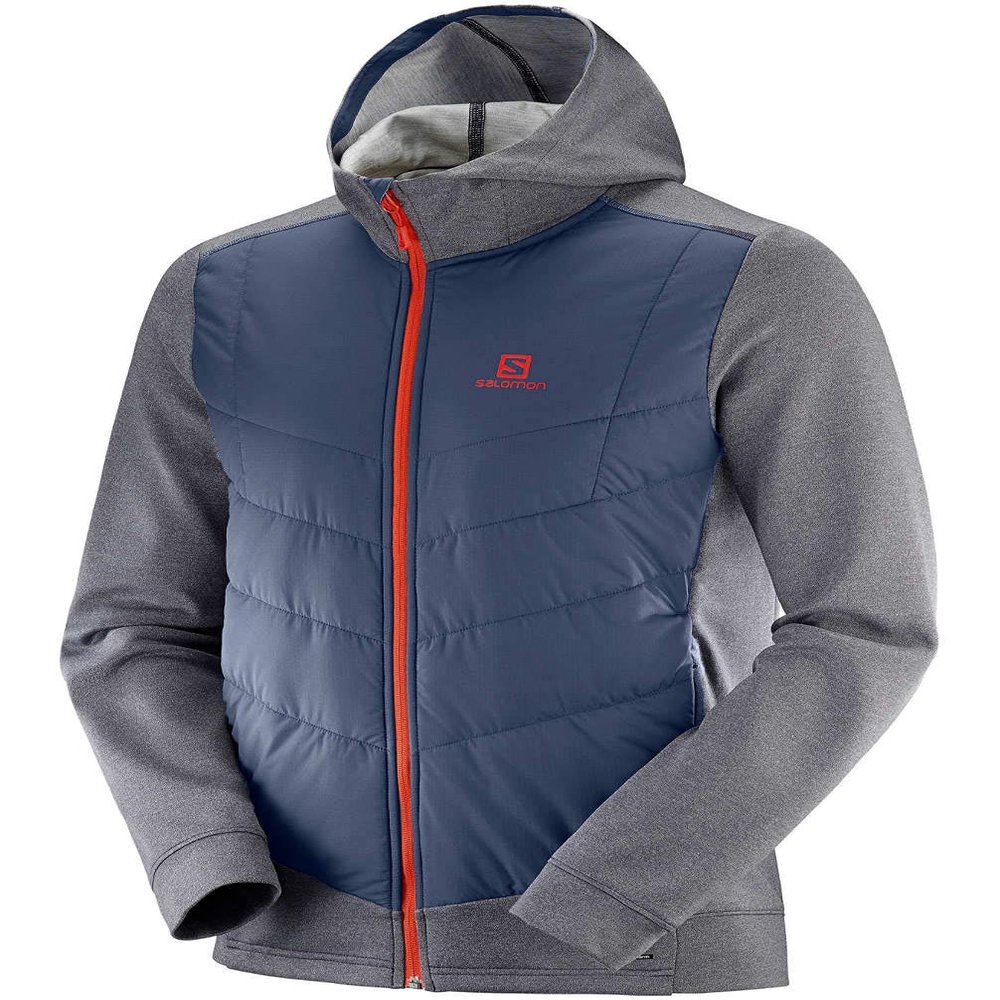 Salomon Men's Pulse Hybrid Hoodie, XX-Large, Night Sky