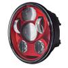 Eagle Lights 5.75 inch Red LED Projection Headlight - Generation III for Harley Sportster, Indian Scout (Red) view 2