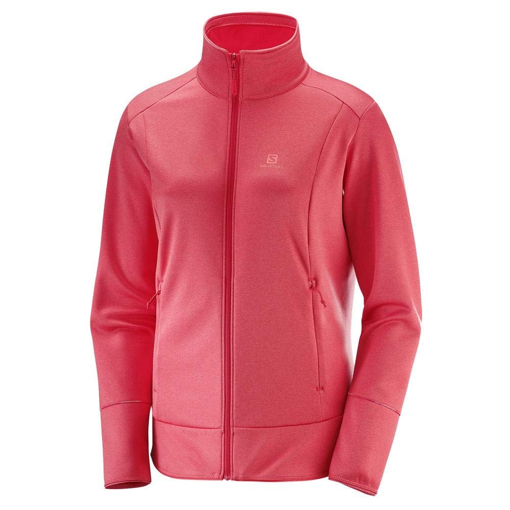 Salomon Women's Discovery FULL ZIP , Hibiscus Heather, Small