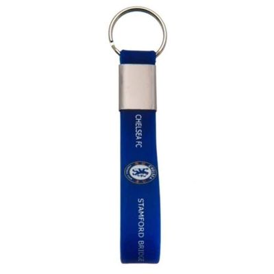 Chelsea FC Silicone Keyring (One Size) (Blue)