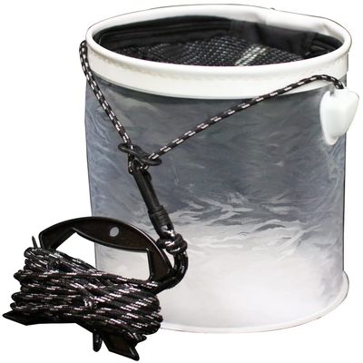 Marushin Fishing Gear, Skeleton Bucket, Round, 7.1 inches (18 cm), Live Bucket