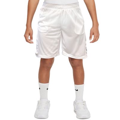 Southpole Big Boy's Basic Basketball Mesh Shorts Shorts, White/White, X-Large