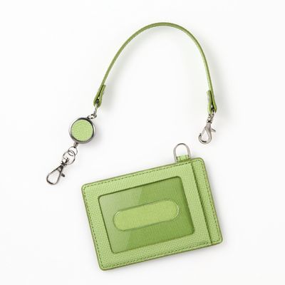  Franklin Planner Color Noblessa II Single Pass Case with Reel Green 63807