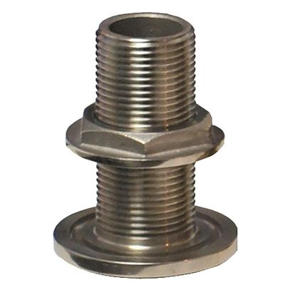 GROCO 2" NPS NPT Combo Stainless Steel Thru-Hull Fitting w/Nut