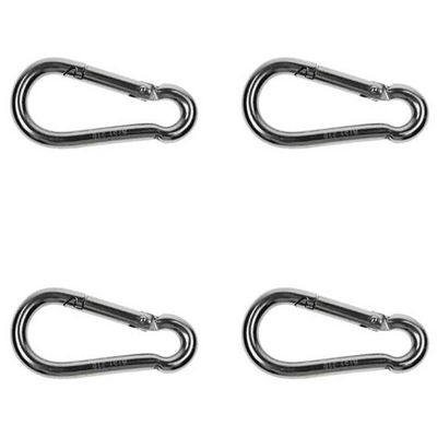 US Cargo Control Snap Hook Carabiner SS T316-5-1/2" Length - 4 Pack