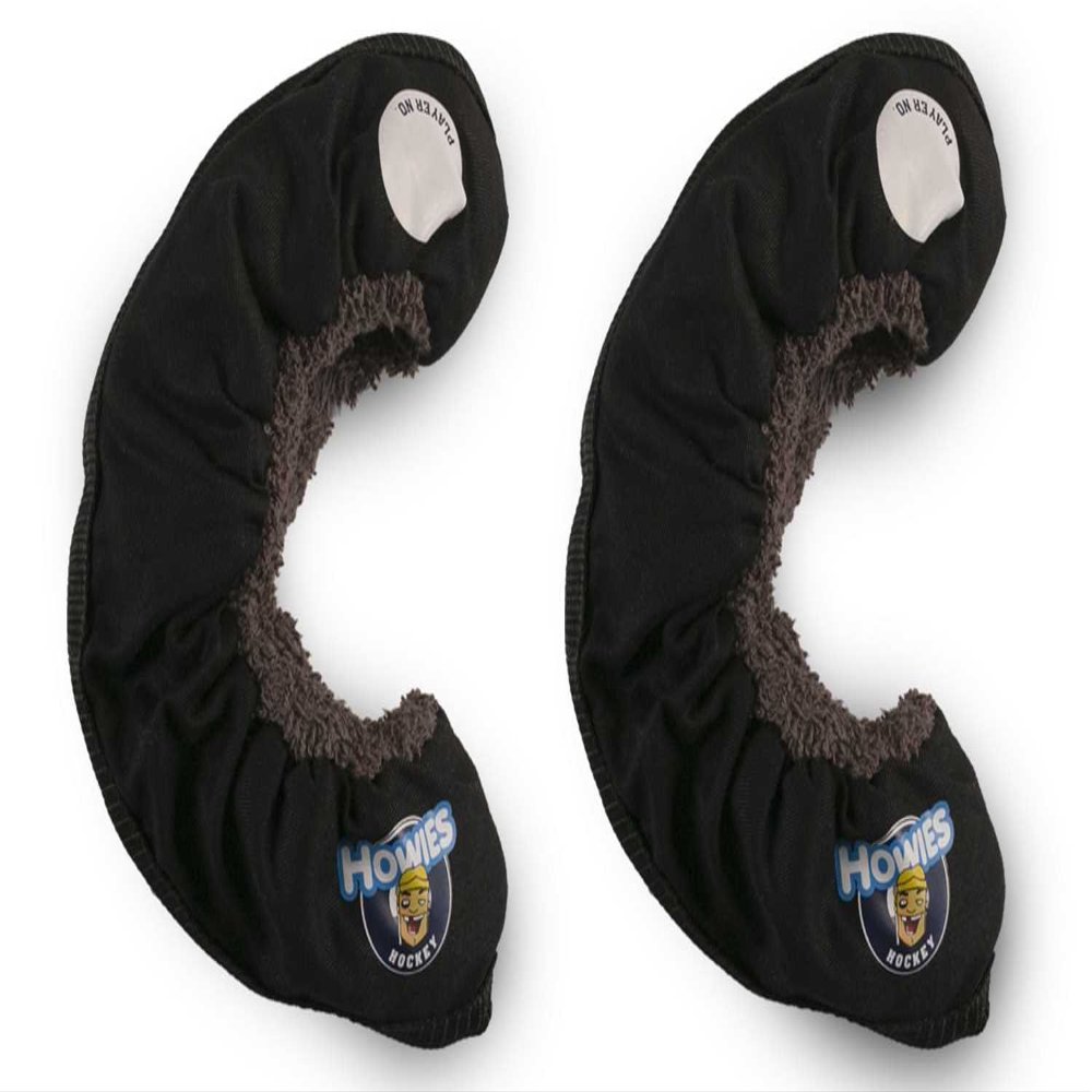 Howies Hockey Tape - Ice Skate Blade Soakers - Black Youth Skate Guards (Size: Up to 13Y) - Covers and Protects Skate Blades