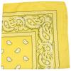 Balec Pack of 6 X-Large Paisley Cotton Printed Bandana - 27 x 27 inches (Yellow) view 1