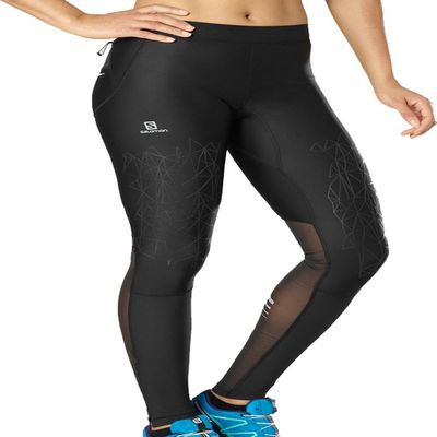 Salomon Women's Intensity Long Tight , Bk, XS