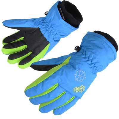 AMYIPO Kids Winter Snow Ski Gloves Children Snowboard Gloves for Boys Girls (Blue, 4-5 Years)