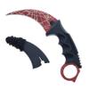 Falcon CSGO-Inspired 7.5" Curved Fixed Blade Utility Knife with Sheath and Cord  Stainless Steel Outdoor Knife for Camping, Hiking, Collecting & Everyday Tasks view 1