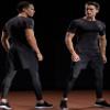 NELEUS Men's 3 Pack Compression Baselayer Athletic Workout T Shirts, Black, Grey, Red, US M, EU L view 2