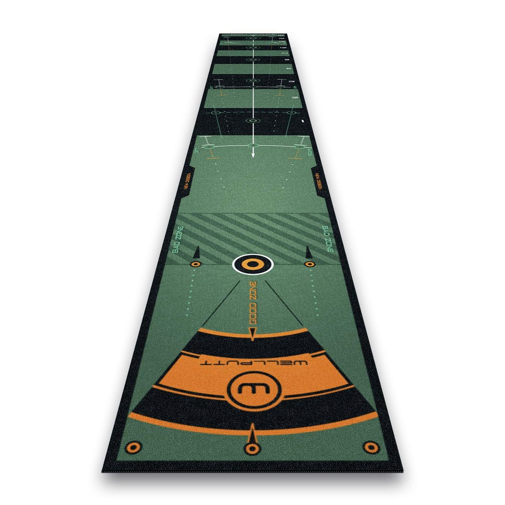 WELLPUTT - Golf Putting Training Mat - 13ft Green